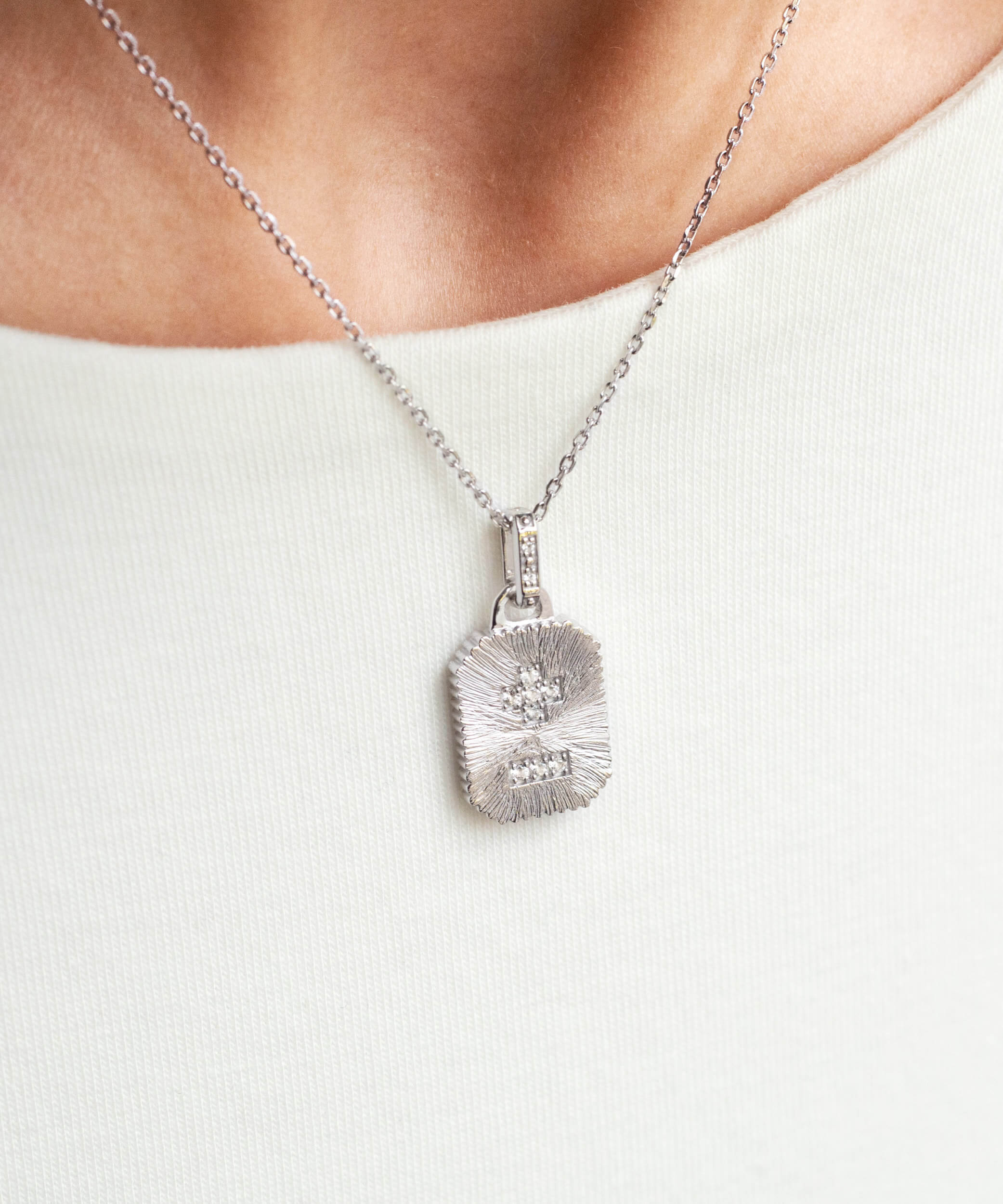 "Qu'Hier Que Demain" Amulet Necklace