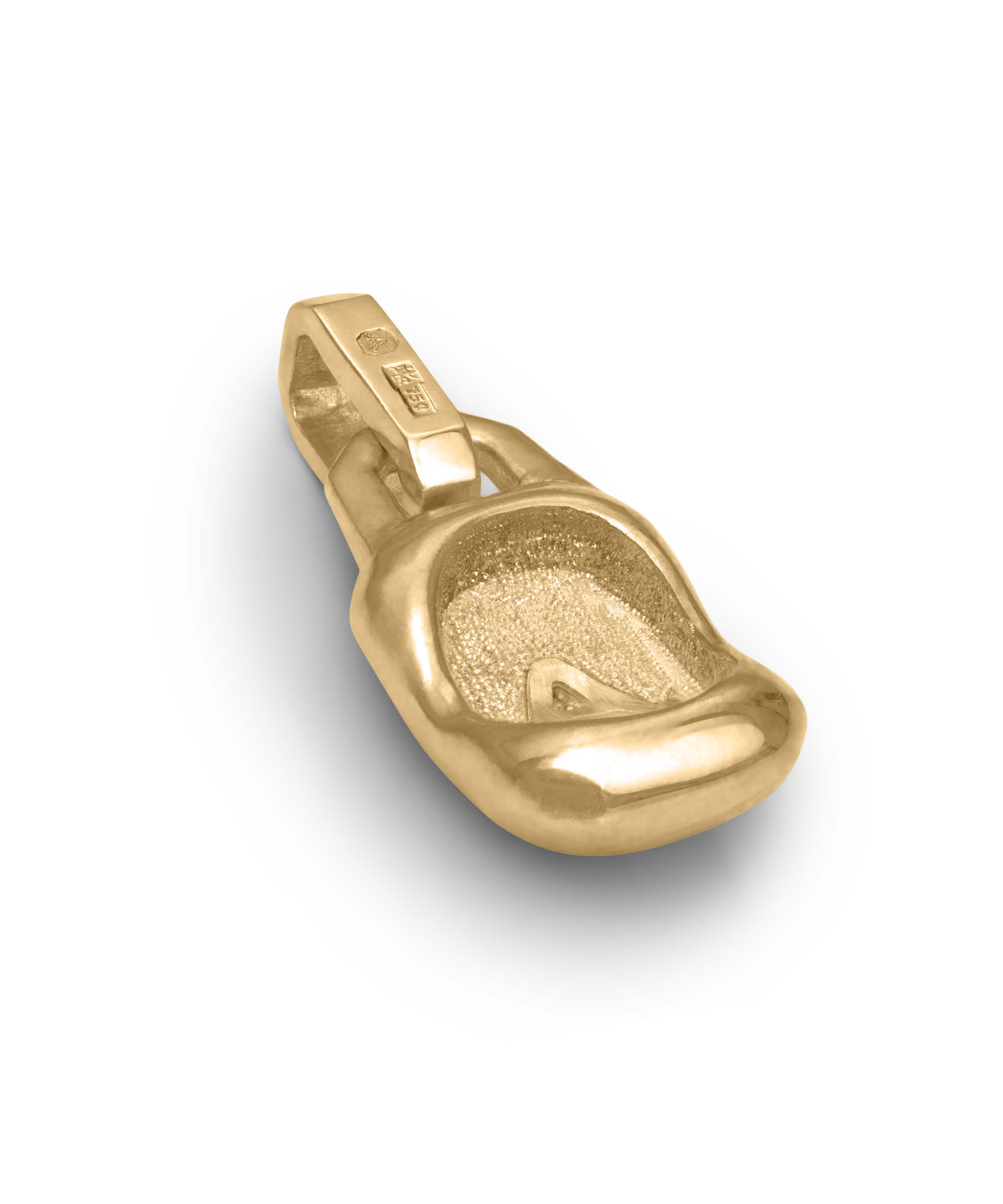 AMULETHA symbolic luxury jewelry gifting - Constellation Amulet - yellow gold with diamonds - side back