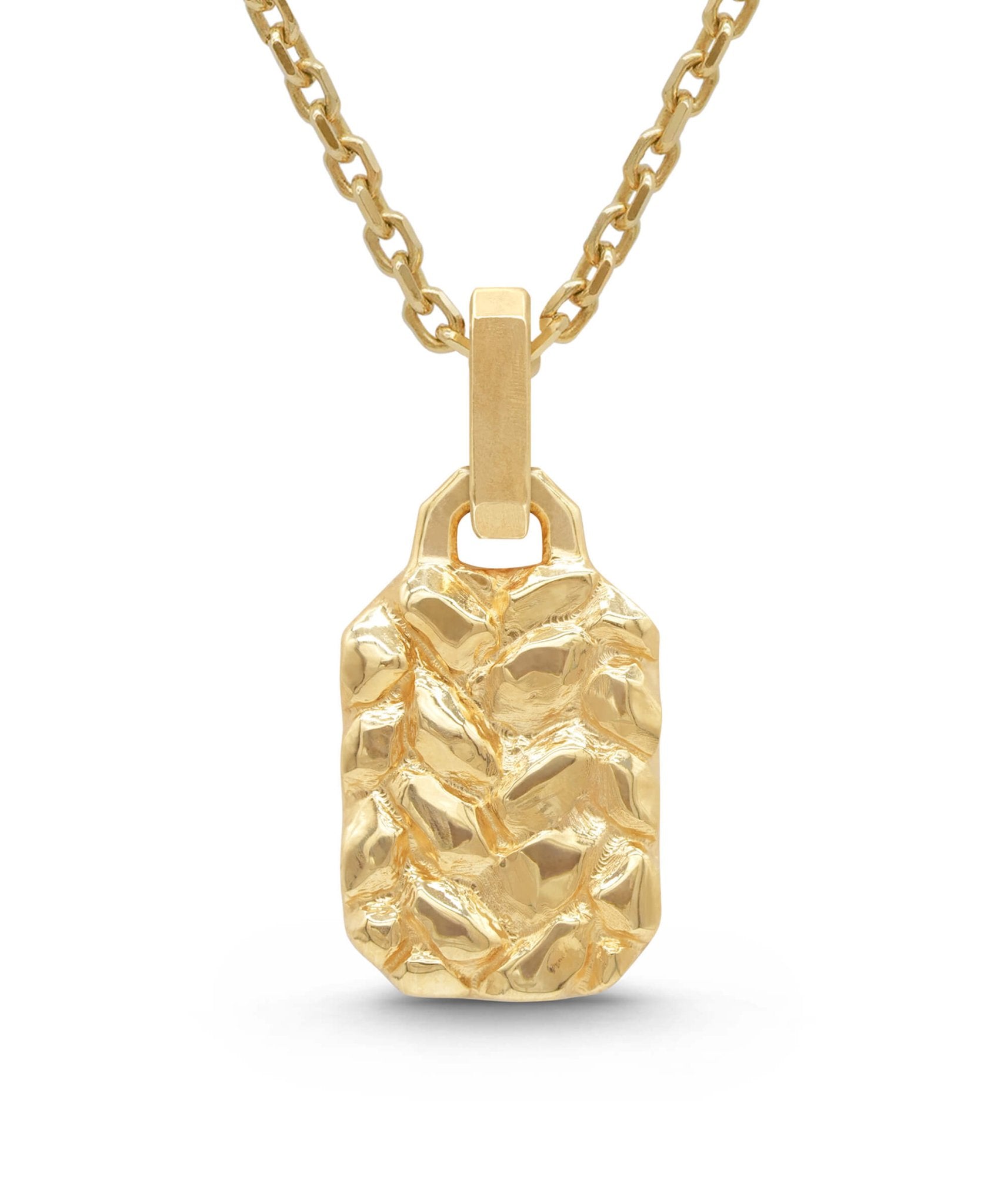 AMULETHA symbolic luxury jewelry gifting - Rock Amulet - yellow gold with diamonds - front