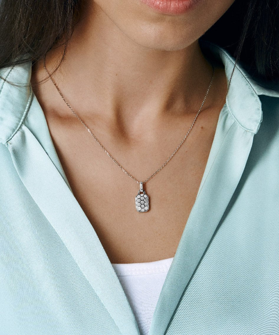 Unity Honeycomb Amulet Necklace