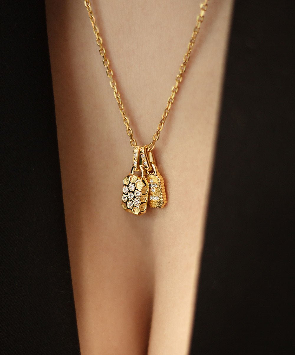 Unity Honeycomb Amulet Necklace