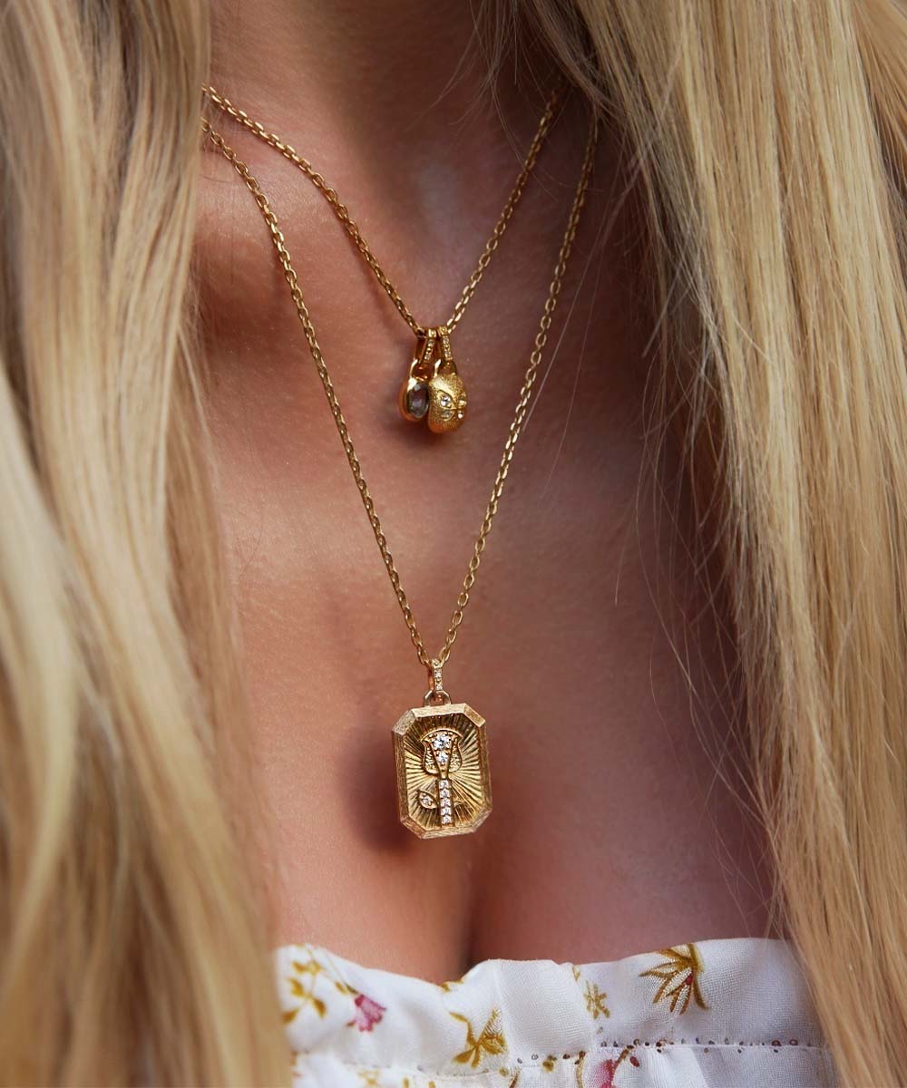 Love Rose Amulet Necklace