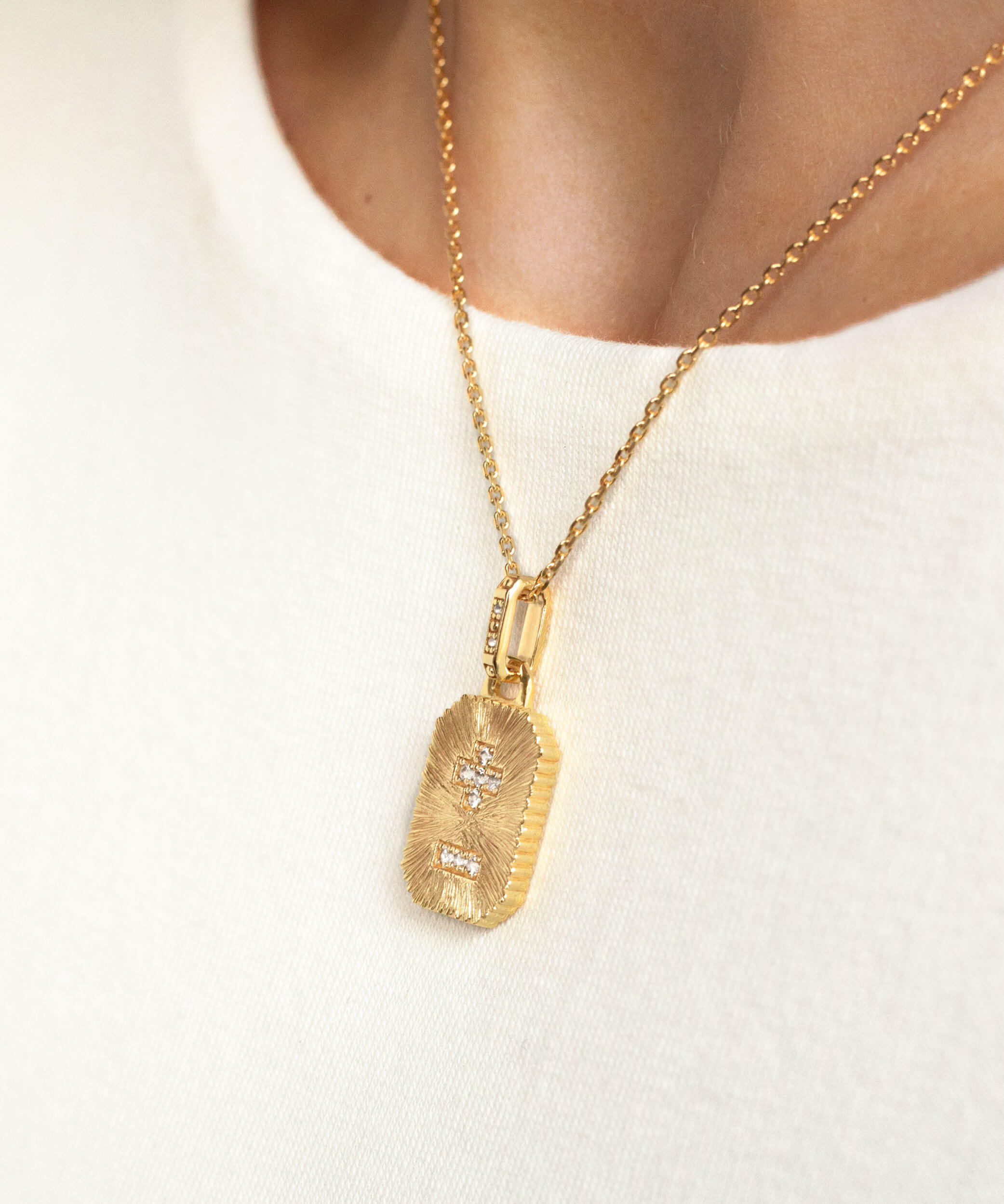 "Qu'Hier Que Demain" Amulet Necklace