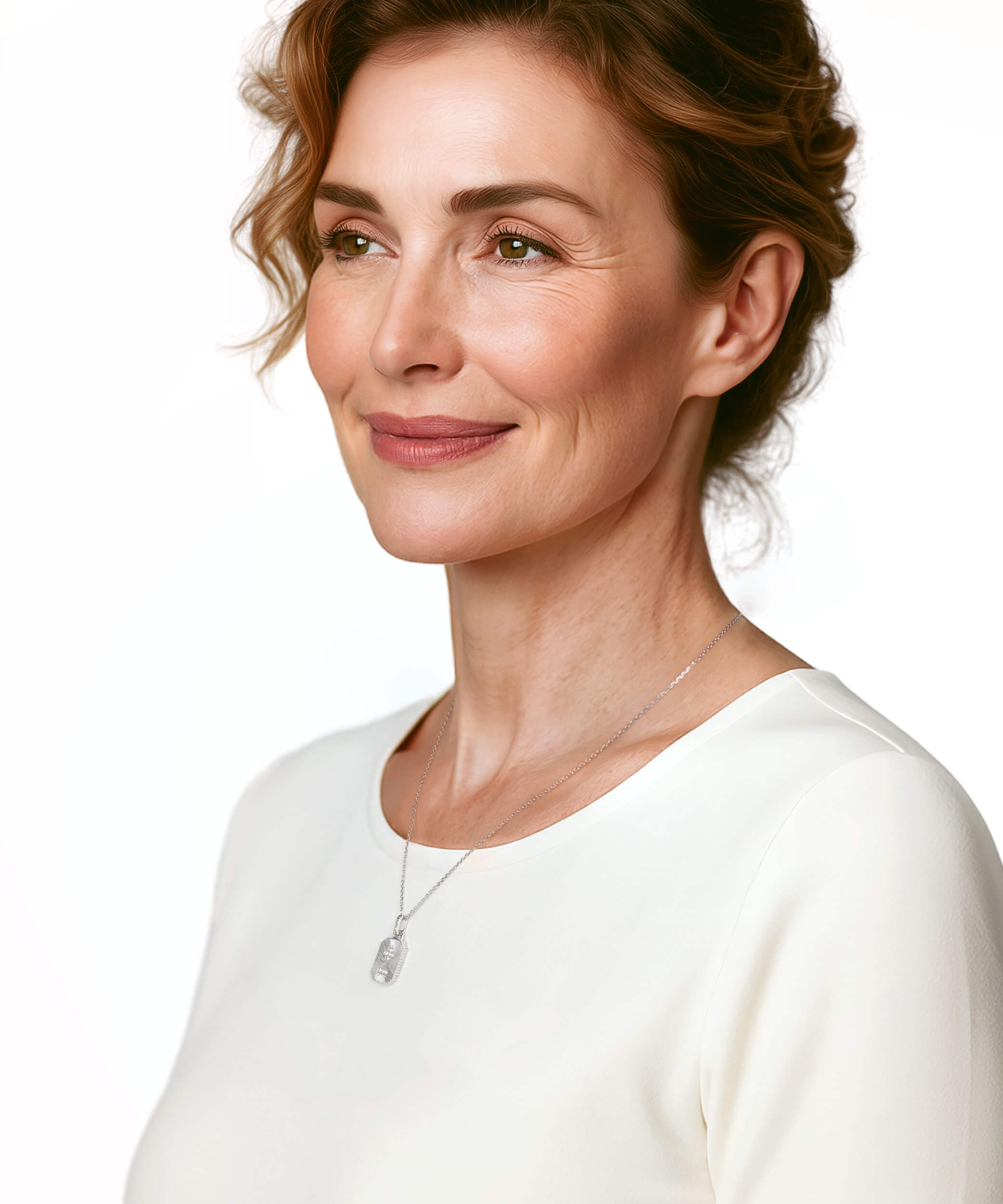 "Qu'Hier Que Demain" Amulet Necklace