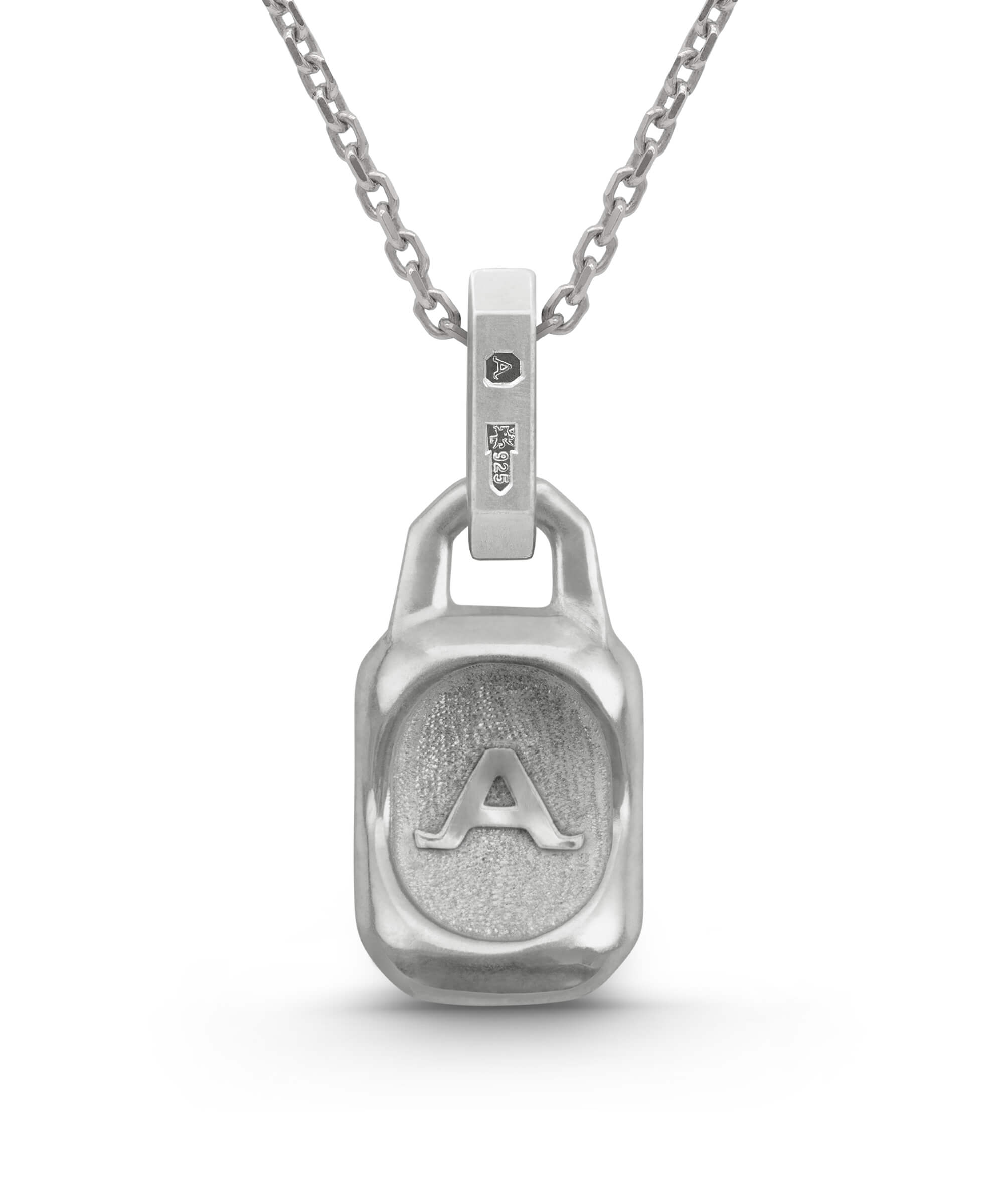 AMULETHA symbolic luxury jewelry gifting - Constellation Amulet - sterling silver with diamonds - back