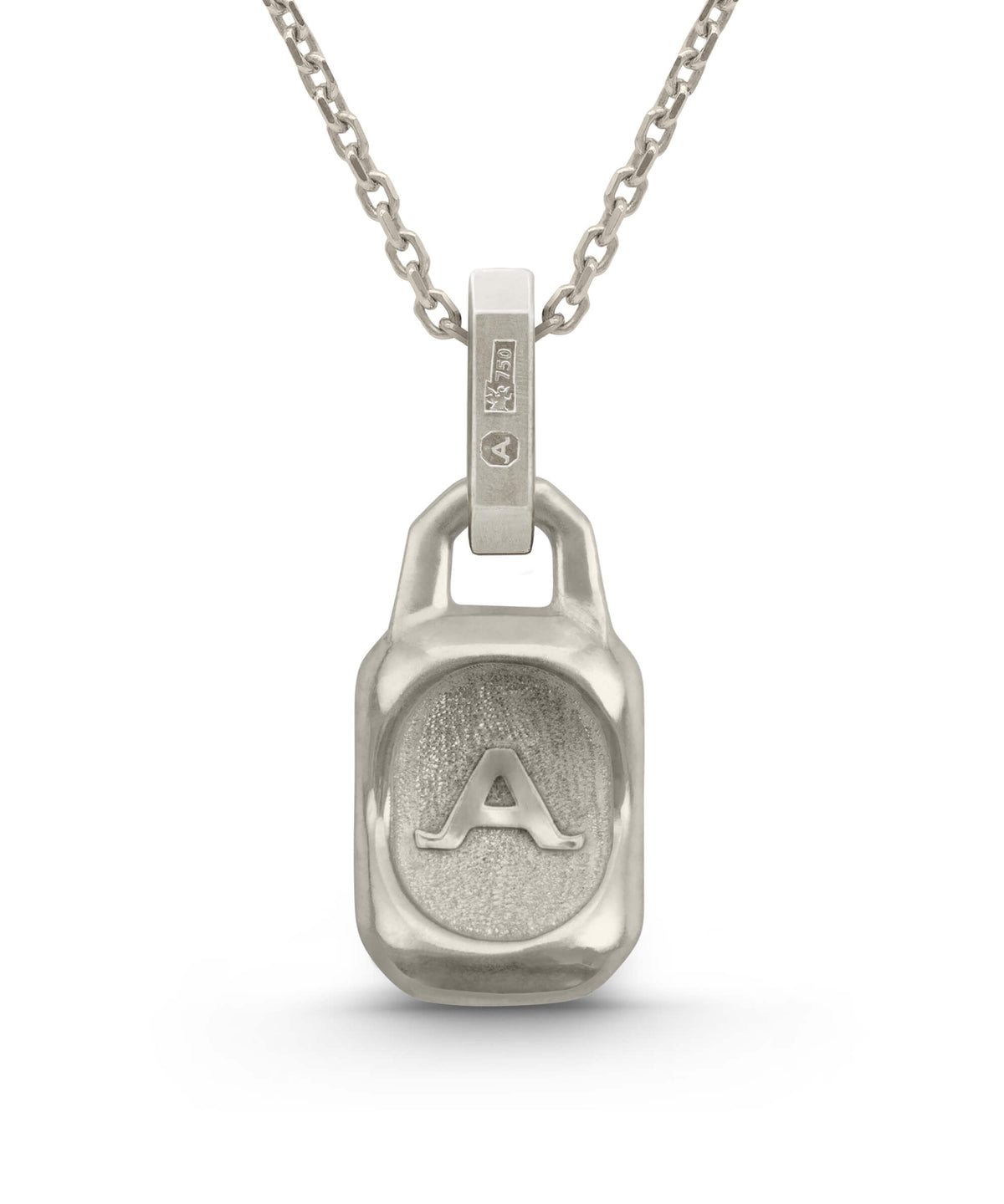 AMULETHA symbolic luxury jewelry gifting - Constellation Amulet - white gold with diamonds - back