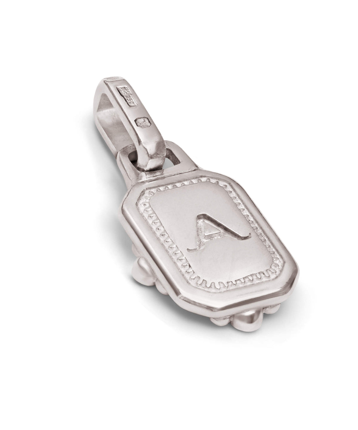 AMULETHA symbolic luxury jewelry gifting - Key Amulet - white gold with diamonds - side back
