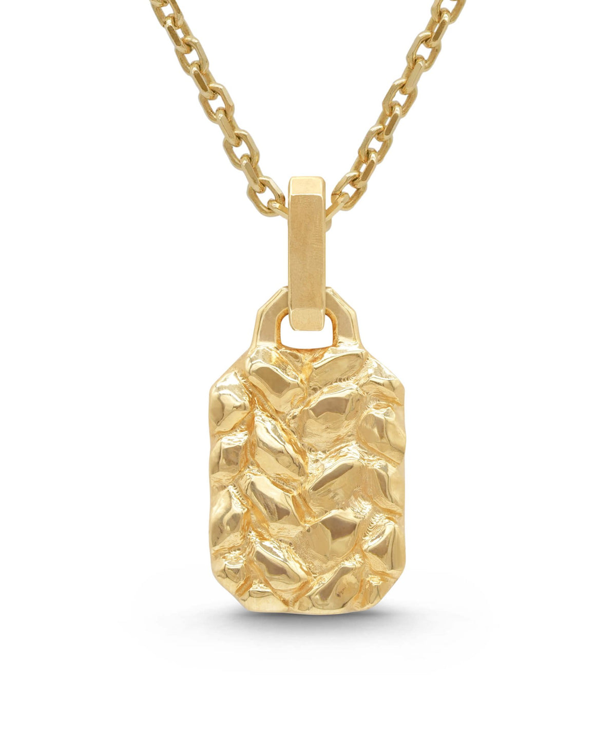 AMULETHA symbolic luxury jewelry gifting - Rock Amulet - yellow gold with diamonds - front
