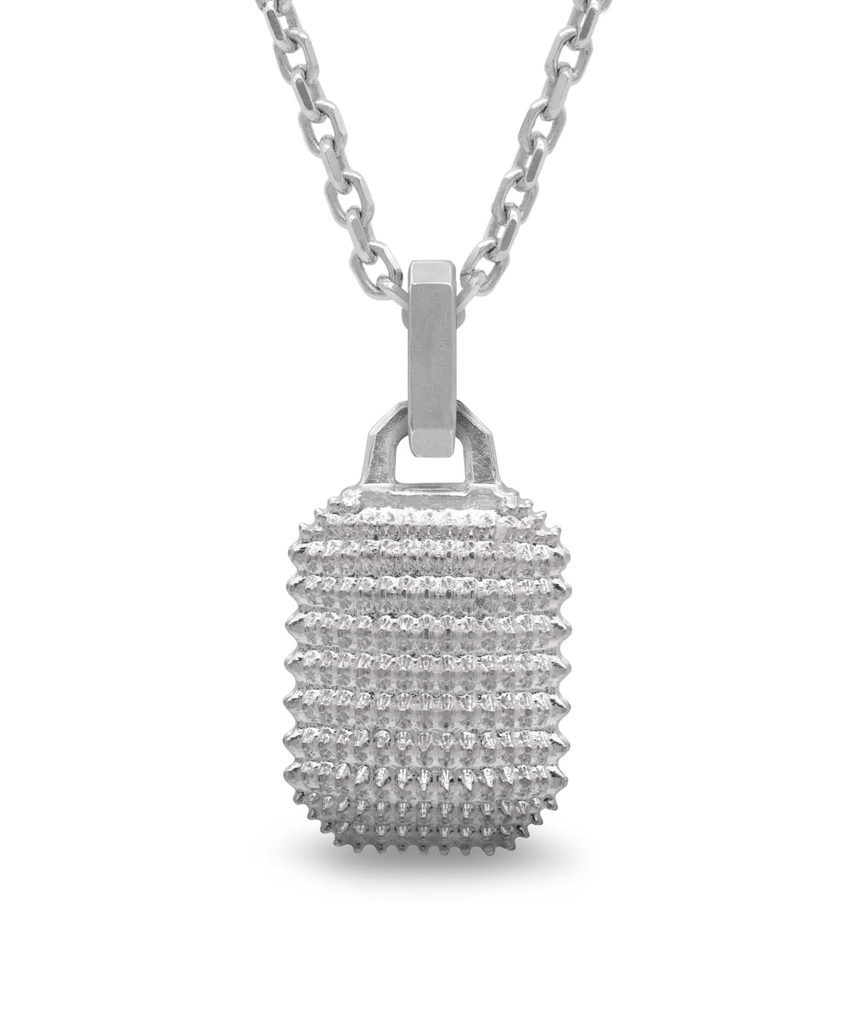 AMULETHA symbolic luxury jewelry gifting - Thorn Amulet - sterling silver with diamonds - front