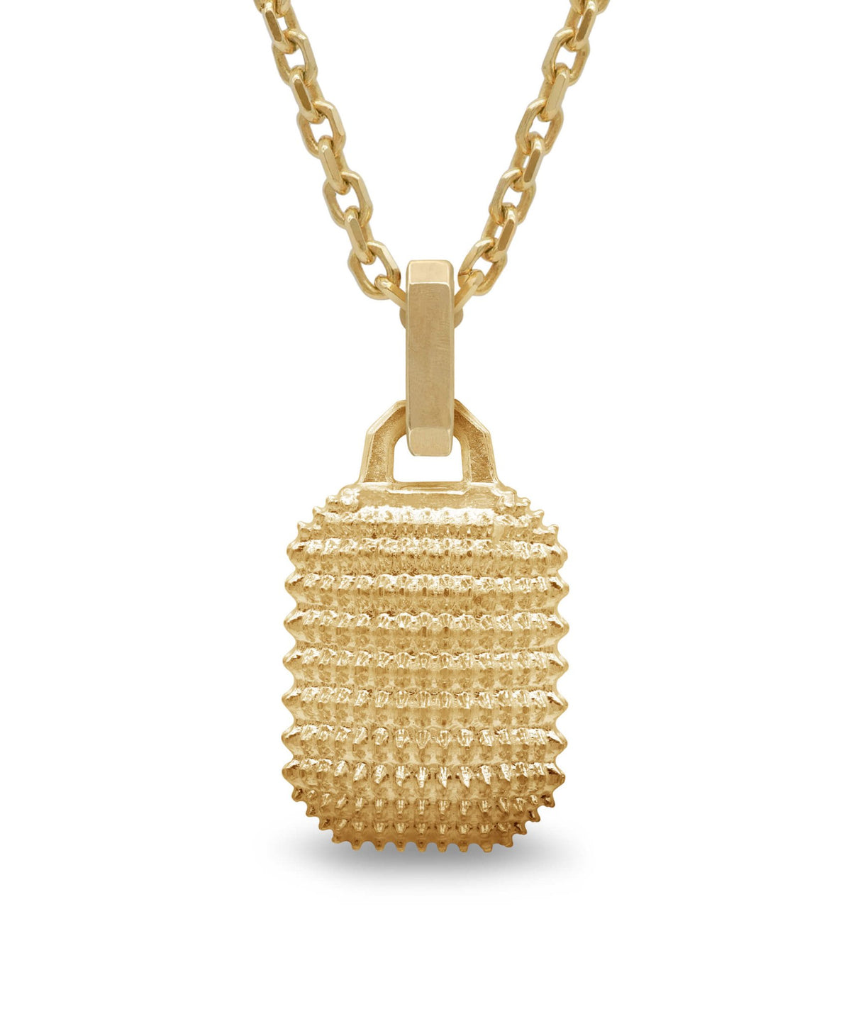 AMULETHA symbolic luxury jewelry gifting - Thorn Amulet - yellow gold with diamonds - front