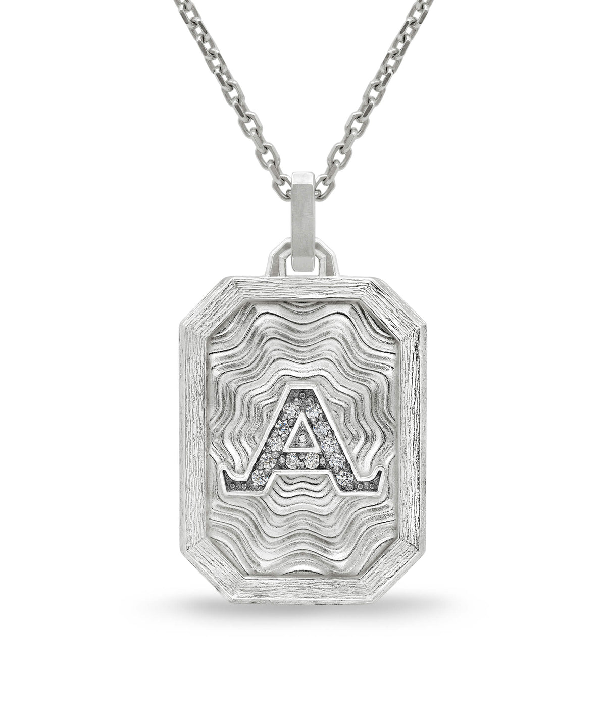 AMULETHA symbolic luxury jewelry gifting - Win the day Amulet - sterling silver with diamonds - front