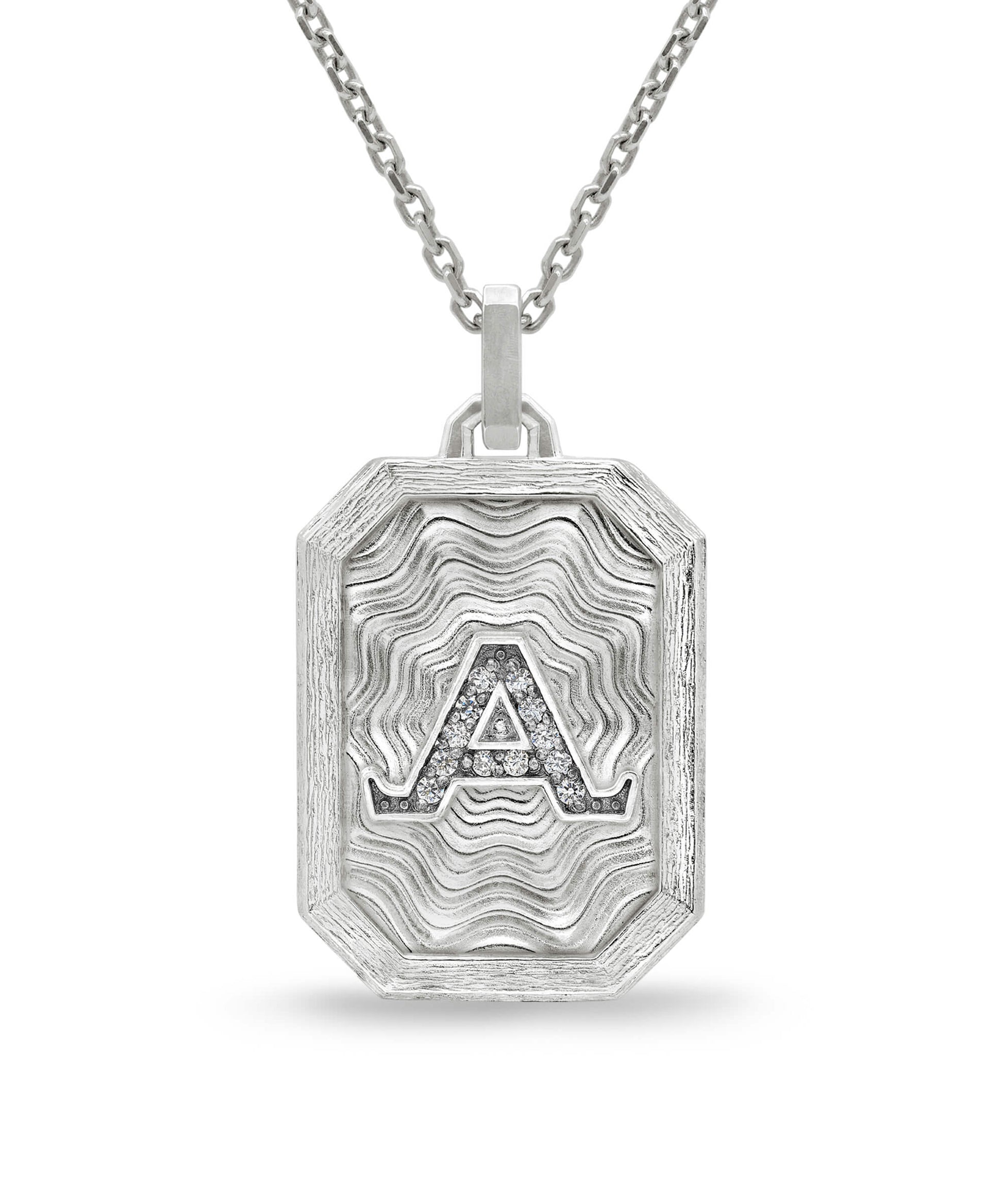 AMULETHA symbolic luxury jewelry gifting - Win the day Amulet - sterling silver with diamonds - front