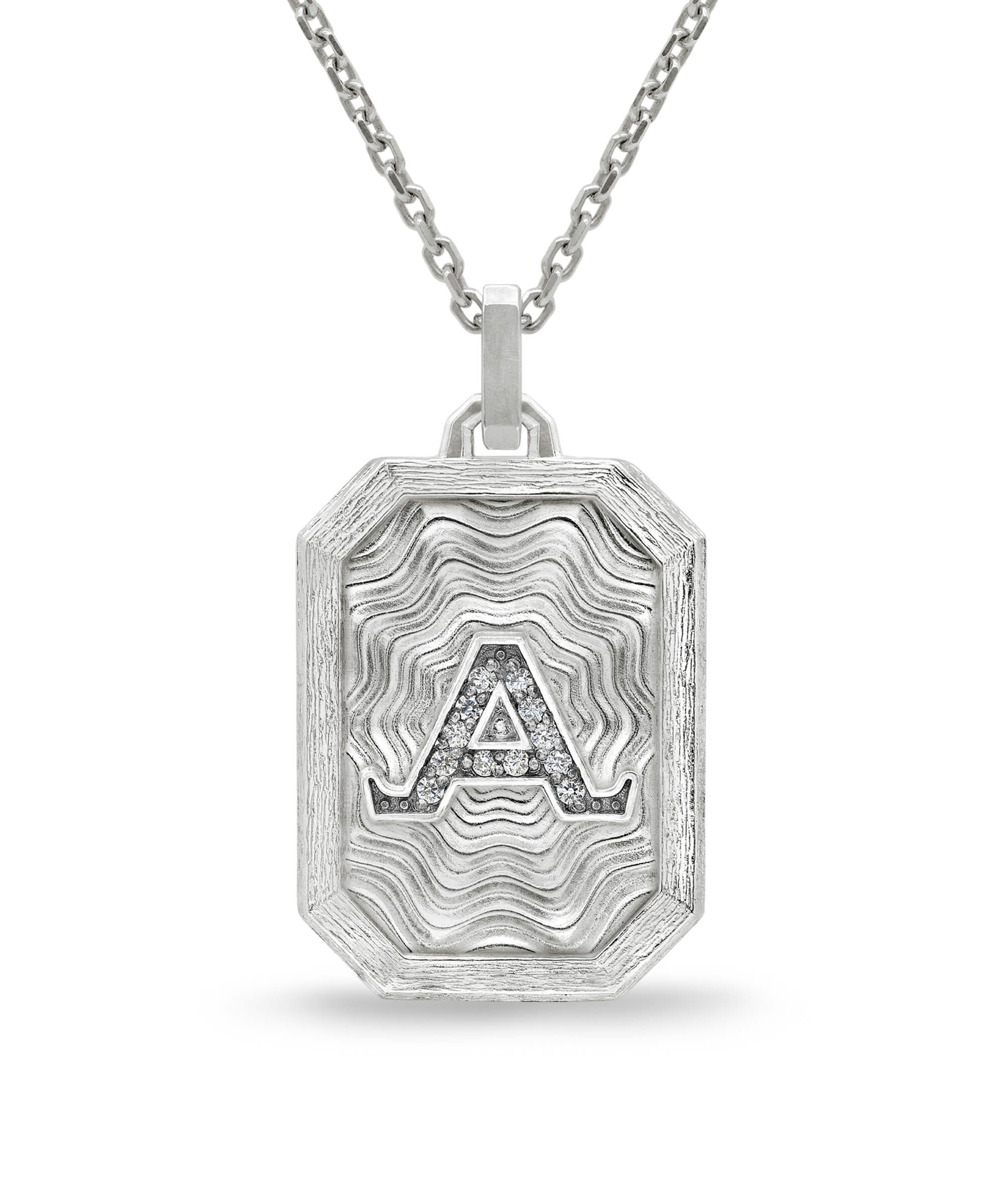 AMULETHA symbolic luxury jewelry gifting - Win the day Amulet - sterling silver with diamonds - front