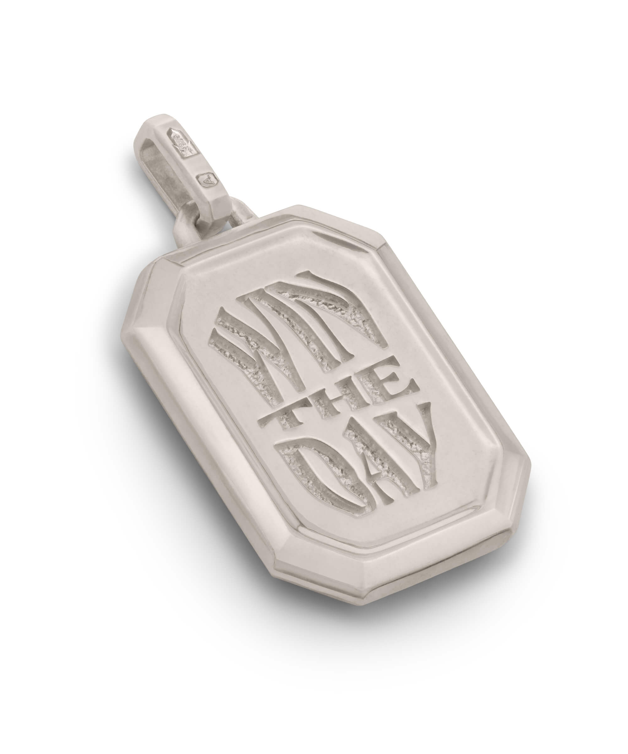 AMULETHA symbolic luxury jewelry gifting - Win the day Amulet - white gold with diamonds - side back