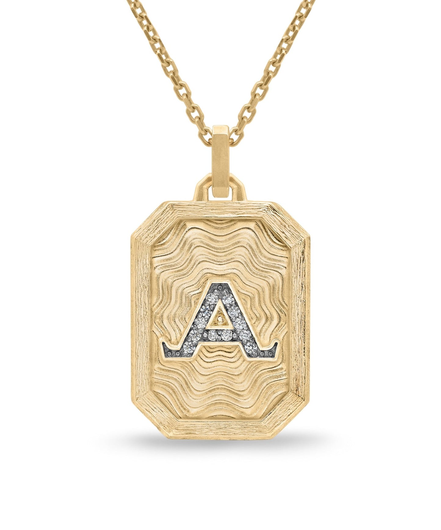 AMULETHA symbolic luxury jewelry gifting - Win the day Amulet - yellow gold with diamonds - front