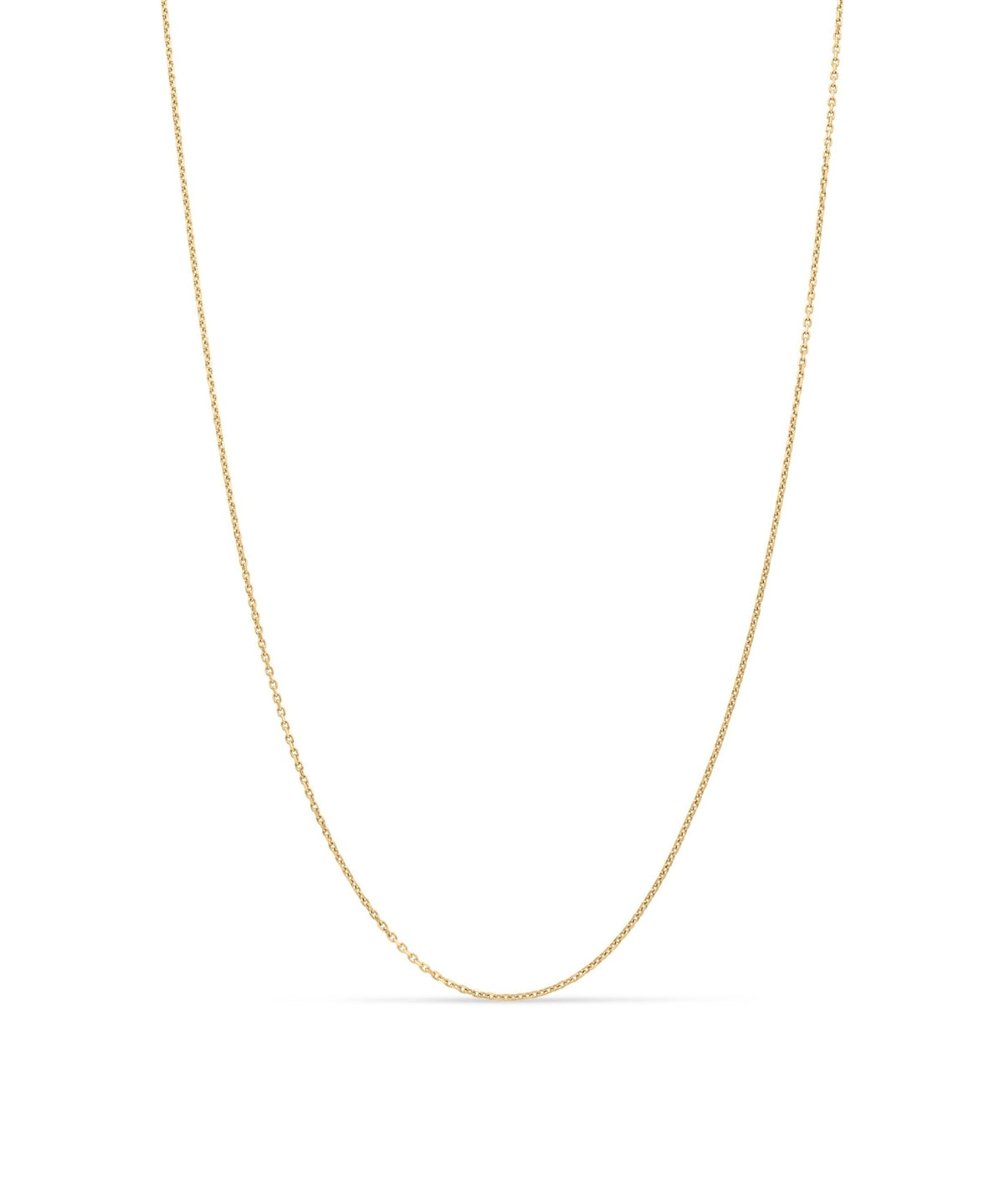 AMULETHA symbolic luxury jewelry gifting - Women diamond cut chain necklace - 0.8mm - yellow gold - front
