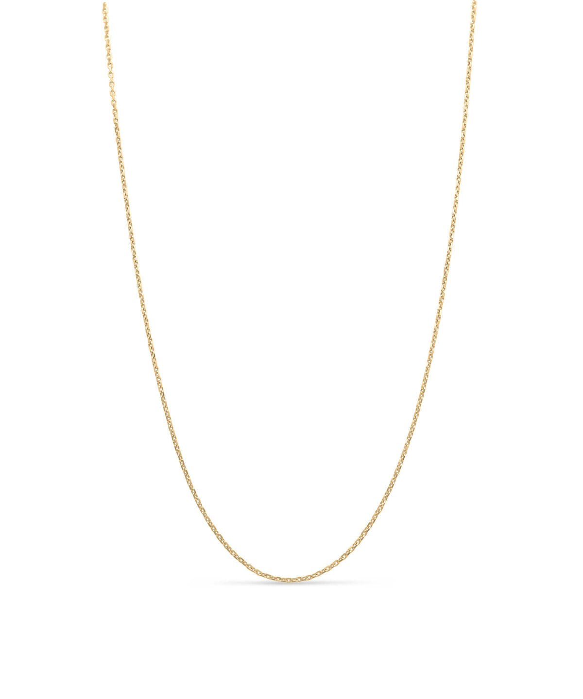 AMULETHA symbolic luxury jewelry gifting - Women diamond cut chain necklace - 1.2mm - yellow gold - front