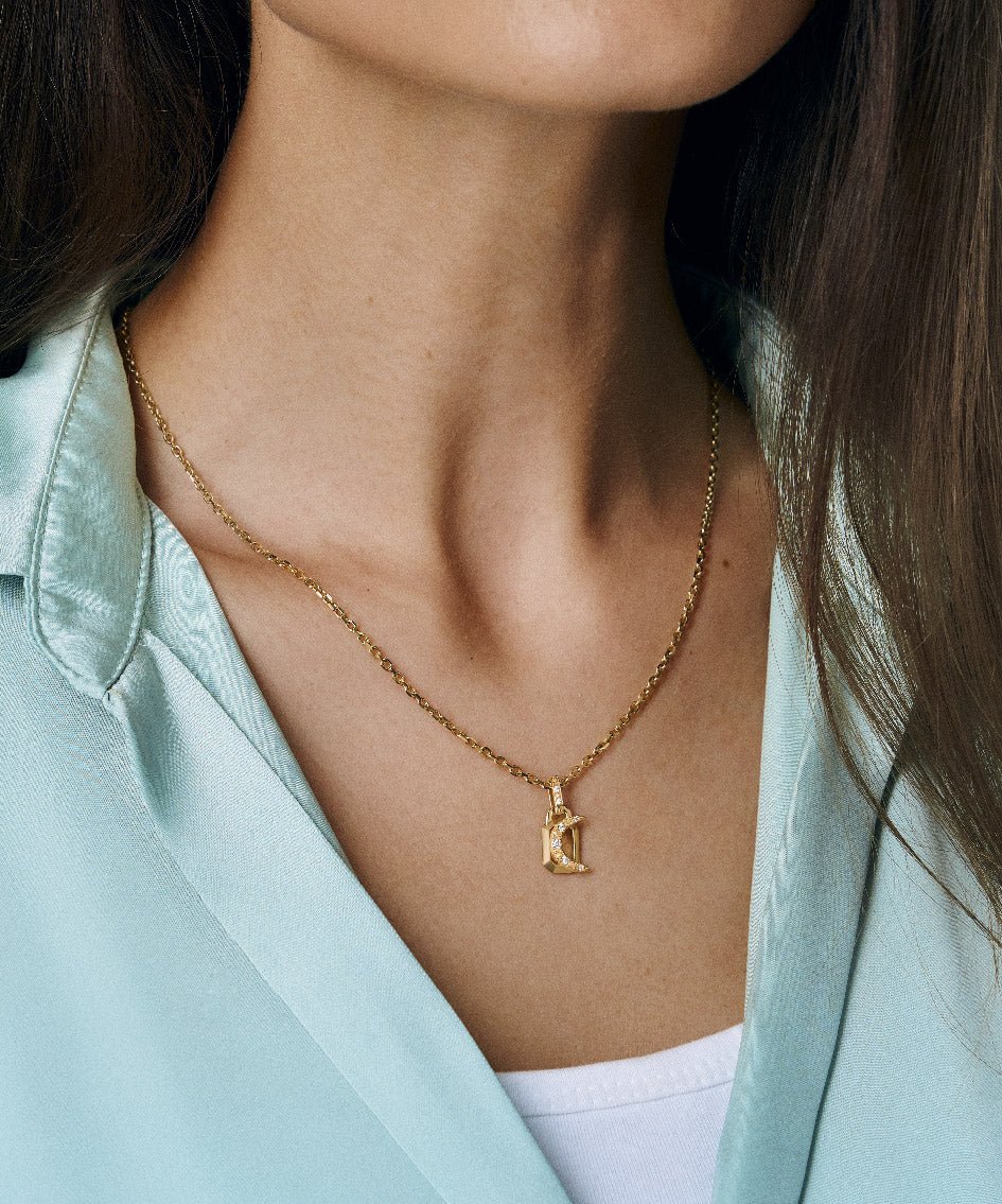 Intuition Crescent Amulet Necklace – AMULETHA