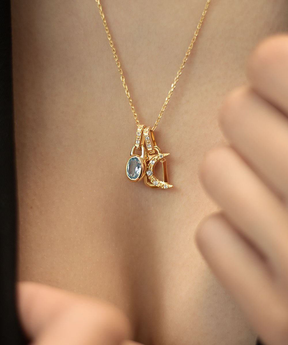 Intuition Crescent Amulet Necklace – AMULETHA